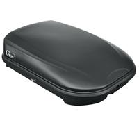BOX BAULE DA TETTO PORTABAGAGLI AUTO GEV E9000 MOD. SPAZIO 320LT NERO OPACO