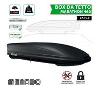 Baule da tetto MENABO' Marathon 460 litri dark