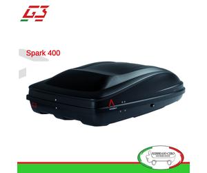 BOX BAULE PORTABAGAGLI TETTO G3 MOD. SPARK 400 - 330 LT - 22.404 Lancia Delta