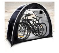 Box Biciclette Può Essere Giuntato Garage Moto per Esterno con Tessuto Oxford 210D PU4000 Impermeabile Casetta Attrezzi Casetta Da Giardino,Black