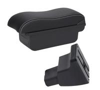 Box Bracciolo Auto Contenitore Per Parti Interne Per Hyundai I10 2010 2011 2012 2013 2014 2015 2016 2017 2018 2019 Consolle(C3 Black white)