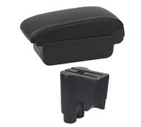 Box Bracciolo Auto Per Daihatsu Per Sirion Per Materia 2013 2014 2015 2016 2017 Accessori Per Riporre La Console Per Il Resto Della Mano In Pelle(B1 Black white Line)