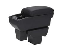Box Bracciolo Auto Per VW Per Polo 2020-2024 Box Portaoggetti Interno Dedicato Parti Ricambio Per Auto Accessori Per Auto(C1 Black red NO USB)