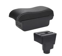Box Bracciolo Console Centrale Per Ford Per EcoSport 2013-2018 Bracciolo Per Auto, Accessori Interni, Scatola Portaoggetti(B3 Black white 3USB)
