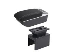 Box Bracciolo Console Centrale Per Hyundai Per I20 2021 2022 2023 Bracciolo Auto Dedicato Scatola Portaoggetti Interna Retrofit Auto Braccioli(B white line NO USB)
