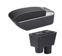Box Bracciolo Console Centrale Per Nissan Per Almera Per Versa Bracciolo Girevole Per Auto Scatola Portaoggetti Accessori Dettagli Interni Parti Di Retrofit Auto Braccioli(D3 Black white NoUSB)