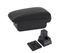 Box Bracciolo Console Centrale Per Nissan Per Kicks 2016-2024 Box Bracciolo Auto Scatola Portaoggetti Interno Retrofit Dedicato Auto Braccioli(A3 white line No USB)