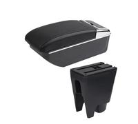 Box Bracciolo Console Centrale Per Peugeot 107 Per Toyota Aygo BJ 2010-2020 Bracciolo Console Storage Box Interni Accessori Auto Dedicati Bracciolos centrales auto(B black line NO USB)