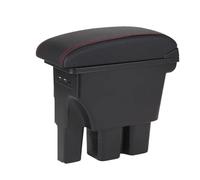 Box Bracciolo Console Centrale Per Suzuki Per Jimny 2018 2019 2020 2021 2022 2023 Accessori Per Box Portaoggetti Per Bracciolo Auto Auto Braccioli(A1 Black red leather)