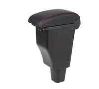 Box Bracciolo Parti Speciali For Interni Auto Parti Di Retrofit Accessori For Box Portaoggetti Centrale Per Kia Per Morning Per Picanto OUSDUO(B1 Black red Corium)