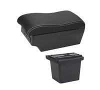 Box Bracciolo Per Auto Centrale Contenuto Del Negozio Con Portabicchieri USB Per Toyota Per Corolla Per Verso Ricambi Auto(C-Black black line)