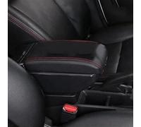 Box Bracciolo Per Auto Per Picanto 3X-Line Portaoggetti Centrale Per Contenuti Con Portabicchieri Retrattile Posacenere USB Girevole Scatola di immagazzinaggio(D Black Red)