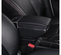 Box Bracciolo Per Auto Per Picanto 3X-Line Portaoggetti Centrale Per Contenuto Con Portabicchieri Retrattile Posacenere Accessorio Girevole Scatola di immagazzinaggio(A All Black)