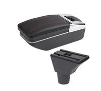 Box Bracciolo Per Fiat Per Panda Per PANDA II Box Bracciolo Portabicchieri Interfaccia USB Interni Auto-styling USB(A1 red line NO USB)