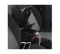 Box Bracciolo Per Fiat Per Tipo Centrale Contenitore Di Stoccaggio Con Interfaccia USB(C Black white line)