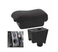 Box Bracciolo Per Renault Per Sandero Box Bracciolo Auto Scatola Portaoggetti Accessori Auto(A1 red line No USB)