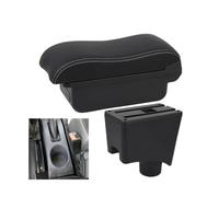 Box Bracciolo Per Renault Per Sandero Box Bracciolo Auto Scatola Portaoggetti Accessori Auto(A3 white line No USB)