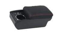 Box Bracciolo Per Volkswagen Per Golf 6 Per VW 5 Mk6 MK5 Per Jetta Per Auto Per Sagitar Doppio Strato Portaoggetti Scatola(N1 red line No USB)