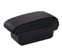 Box Bracciolo Per Volkswagen Per Polo Per VW Per POLO Mk5 6R Per Vento 2002-2009 Scatola(C1 Red Line USB)