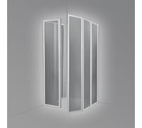 Box cabina doccia 3 lati 75 x 75 x 75 disabili senza guide