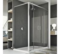 Box Doccia 80x140 CM H185 trasparente mod. Replay Duo 2 Ante