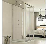 Box Doccia 3 lati 75x75x75 CM H198 trasparente mod. Urban Trio P