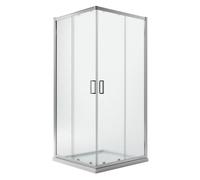 BOX CABINA DOCCIA ANGOLARE 75X90 H200 RETTANGOLARE CRISTALLO STAMPATO SCORREVOLE