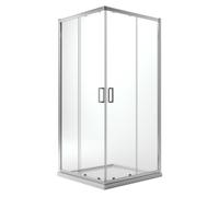 BOX CABINA DOCCIA ANGOLARE QUADRATO RETTANGOLARE CRISTALLO SCORREVOLE READY