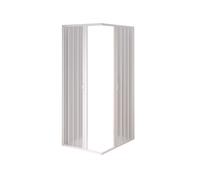 BOX CABINA DOCCIA ANGOLARE PVC A SOFFIETTO BIANCO 110X110 H 185 CM RIDUCIBILE