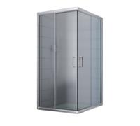 BOX CABINA DOCCIA BAGNO 80x120 RETTANGOLARE ANGOLARE CRISTALLO VETRO SCORREVOLE