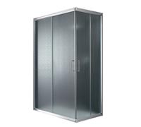 BOX CABINA DOCCIA BAGNO VETRO 70x100 RETTANGOLARE ANGOLARE CRISTALLO SCORREVOLE