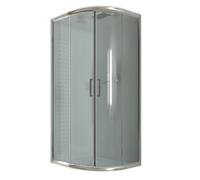 BOX CABINA DOCCIA BAGNO VETRO SEMICIRCOLARE TONDO CHIUSURA ANGOLARE CRISTALLO