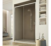 BOX CABINA DOCCIA NICCHIA PARETE PORTA 1 ANTA CRISTALLO SCORREVOLE DA 97 A 151CM