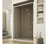 BOX CABINA DOCCIA NICCHIA PARETE PORTA 1 ANTA CRISTALLO SCORREVOLE DA 97 A 151CM