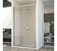 BOX CABINA DOCCIA NICCHIA PARETE PORTA 1 ANTA CRISTALLO SCORREVOLE DA 97 A 152CM
