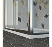 BOX CABINA DOCCIA NICCHIA PARETE PORTA 1 ANTA CRISTALLO SCORREVOLE DA 97 A 152CM