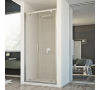 BOX CABINA DOCCIA NICCHIA PARETE PORTA BATTENTE SALOON CRISTALLO DA 77 A 132 CM