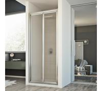 BOX CABINA DOCCIA PORTA VETRO STAMPATO A LIBRO SOFFIETTO DA 87 88 89 90 91 92 CM