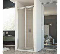 BOX CABINA DOCCIA NICCHIA PARETE PORTA CRISTALLO A LIBRO SOFFIETTO DA 67 A 102CM