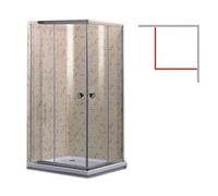 BOX CABINE DOCCIA ANGOLARE BRIXO TULIPANO CM. 70X70X190H