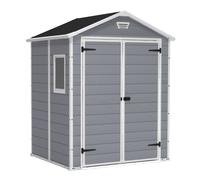Casetta da giardino Keter in resina Manor sp. 16 mm grigio 2,53 m² Grey-white