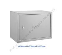 BOX CASSETTA SPORTELLO PER CONTATORE ACQUA IN LAMIERA ZINCATA 40X30 CM