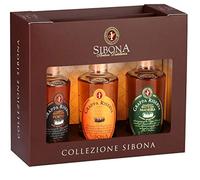 Box Collezione -Sibona- Mix 3 Grappe 20 cl Ottima Idea Regalo (Botti Porto - Botti Whiskey- Poddi Madeira)