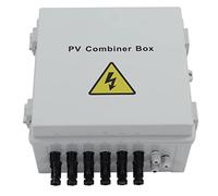Box combinatore fotovoltaico Pannello solare Combiner Box 6 String con interruttore 15A 100A DC per solare a griglia Off 10AWG Materiale PC RITARDANTE FLAMA IP65 Classifica
