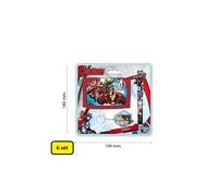 Box con 6 Set Avengers Portafoglio Penna Portachiavi Regali Compleanno Bambino F