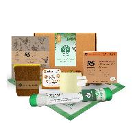 Box Cucina Zero Sprechi | Tabs, Panno Spugna/Spugne, Tappetino, Sapone Solido - Mangrovia