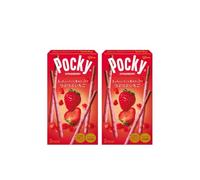 Box da 2 Pocky al gusto Fragola 55g(2 Pacchetti per confezione)