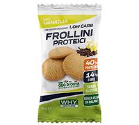 Box da 25Pz. Frollini Proteici 30g SENZA GLUTINE Why Nature (Vaniglia gocce di cioccolato)