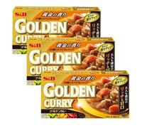 Box da 3 Golden Curry Dolce, 198g, S&B