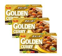 Box da 3 Golden Curry Medio Piccante - 198 g, S&B